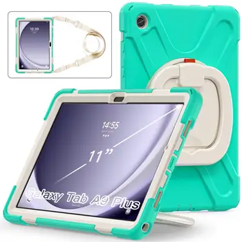 Mâner Grap Caz Pentru Samsung Galaxy Tab A9 SM-X110 X115 X117 A9 Plus X210 X216 X218 Rotație de 360 de Protecție Capac Curea de Umăr 7