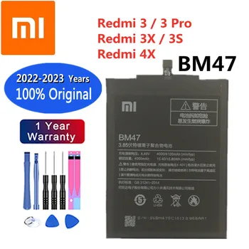 Noi 4100mAh BM47 Original Baterie Pentru Xiaomi Redmi 3 Pro Hongmi 3S / 3X / 4X Telefon Mobil Baterii de schimb În Stoc