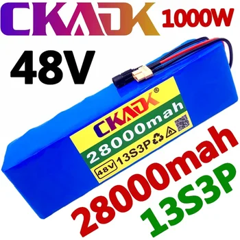 NOI CKADK 48V battery 13s3p 28Ah baterie 1000W baterie de mare putere Ebike biciclete electrice BMS cu xt60 plug +încărcător 7