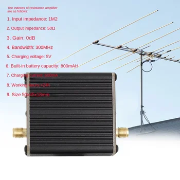 Noi de Înaltă Impedanță Amplificator Pentru DST Walkie Talkie Mică Antenă Buclă HackRF Unul, Gogoasa Antena 2