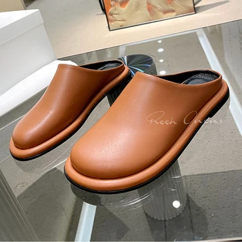 Noi Feminin Leneș Papuci De Casă 2024 Primăvară Baotou Design Cap Rotund Doamnelor Papuci De Casă Strălucitoare Ochi-Prinderea Moale Confort Acasă Pantofi 16