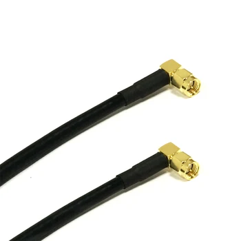 Noi SMA Male Unghi Drept Comutator SMA Plug RA 90 de Grade RF Cablu Coaxial RG58 50cm/100cm en-Gros Pentru Antena WIFI 15