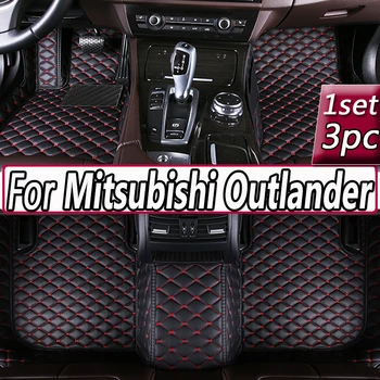 Non-Vehicul hibrid Masina Podea Mat Pentru Mitsubishi Outlander GM 2022 2023 5seat Tampoane de Piele Covorase Auto Alfombrillas Accesorii Auto 20