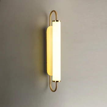 Nordic light lux lampa de perete benzi dormitor lampă de noptieră minimalist față de oglindă lampă living fundal lampă de perete coridor