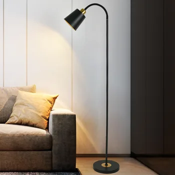 Nordic Podea cu LED-uri Lămpi de Creatie Dormitor Lectură Deco Sala de Mese Lumină Bec de Interior Moderne Reglaj Alb-Negru Reglabil 13