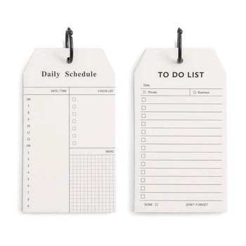 Notepad cu Spirale Foi de Calendar de zi cu Zi Pad Notebook Program Planner Layout 14