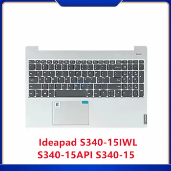 Nou Pentru Lenovo Ideapad S340-15IWL S340-15API S340-15 zona de Sprijin pentru mâini majuscule w/ Tastatură cu iluminare de fundal de Argint 5CB0S18660 9