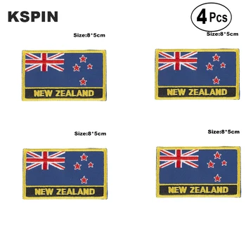 Noua Zeelandă Formă Dreptunghiulară Pavilion de Fier pe a Văzut pe Patch-uri Brodate Flag Patch-uri Drapelul Național Patch-uri pentru Haine 12