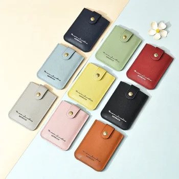 Noul multi-card tendință card maneca geanta Fashion simplu culoare pură versiunea coreeană ultra-subțire doamna pu bag cardul proaspete