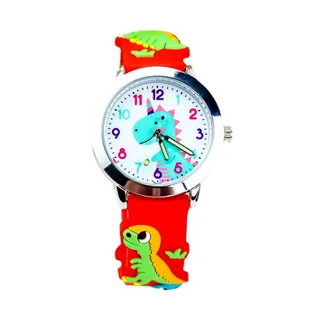 Noul silicon 3D dinozaur pentru copii ceas de Moda băieți și fete drăguț animale desene animate cuarț ceas electronic 5
