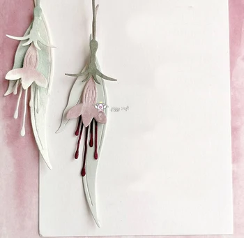 Nouă Flori, frunze decor de metal de Tăiere Moare Șabloane DIY Scrapbooking Hârtie/foto Carduri de Relief Moare 2