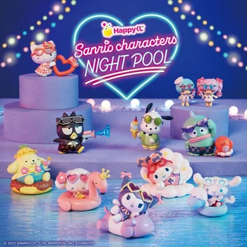 Originale Sanrio Piscină De Vară Figura Cinnamoroll Hello Kitty Kuromi Melodia Mea Pompom Purin Hangyodon Model De Papusa Cadou De Crăciun 17