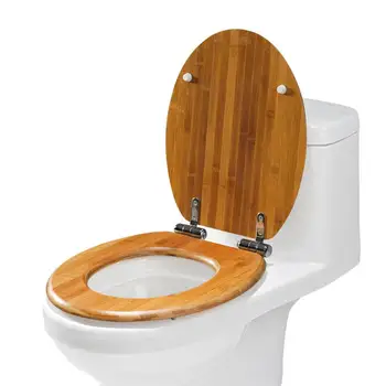 Oval Toaletă husa Scaunului Moale și Alungit Wc Cu Balamale din Oțel Inoxidabil, Lent, Aproape Ușor De Curățat Anti-pinch Soft Close