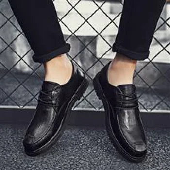 Pantofi pentru bărbați 2023 Primăvară Pantofi Noi din Piele Afaceri Formale Purta Pantofi de Moda Casual, Pantofi de Piele de Toate-de Potrivire pentru Bărbați 4