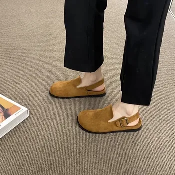 Pantofi Plat pentru femei de Primavara-Vara Casual la Modă de Culoare Solidă Rotund Deget de la picior în aer liber Versatil Non-alunecare de cel Mai bun-de vânzare de Femei Papuci de casă 10