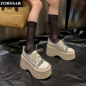 Pană Tocuri inalte Y2g Pantofi 2024 Vara Fierbinte de Cristal Femei Pantofi pe Platforma Punk Gothic Lolita Mary Jane Pantofi Platforma 5