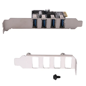 PCI-E-USB3.0 Card de Expansiune 4-Port 2U/4U Șasiu Dual de Alimentare 5Gbps Rata Suport PCI-E X1 X4 X8 X16 Interfață 6