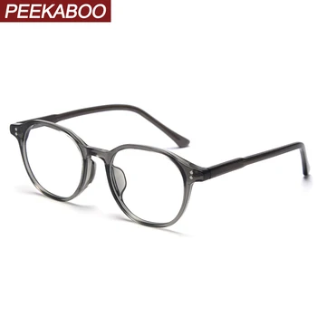 Peekaboo lumina albastră de blocare pătrat ochelari femei optice stil coreean TR90 moda ochelari de soare pentru barbati acetat cadru obiectiv clar 7