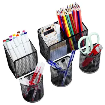Pen Organizator de Stocare Eficientă Magnetic Titularii de Creion pentru Birou Acasă Organizație Set de 5 Grele de Metal ochiurilor de Plasă pentru Desktop 18