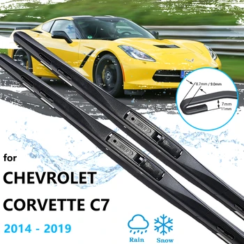 Pentru Chevrolet Corvette C7 2014~2019 Masina Lamela De Cauciuc Fata Geam Parbriz Windscraeen Perii De Curățare Accesorii Auto