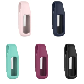 Pentru Fitbit-Luxe Ceas Silicon de Caz Capacul Protector Cârlig de Metal Clip Incuietoare Ho Dropship 19