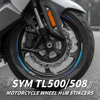 Pentru SYM TL500 508 Accesorii pentru Motociclete Rim Decalcomanii Bicicleta Butuc Roata Reflectorizante de Siguranță Autocolante Pot Personalizate de Culoare 16