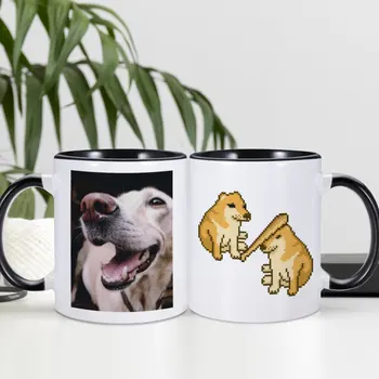 Personalizat Cheems Mreana Bonk Meme Cani Ceramice Personalizate Foto Amuzant Shiba Inu Ceașcă de Cafea Noutate Cadou Creativ pentru Iubitorii de animale de Companie 12
