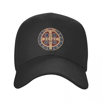 Personalizate Saint Benedict Medalie Șapcă de Baseball Sport Barbati Femei Reglabil Isus Catolică Tata Pălărie de Primăvară 11