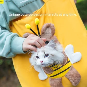 Pisica Sac cuști Drăguț Panza de Ieșire Cu Expusă Mic de Albine Singur Umăr Mici care Transportă haine de Câine jucării pentru pisica lăzi & 13