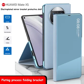 Placare Oglinda Pentru Huawei Mate X5 Caz Smart Touch View Fereastra Flip Book serviciu de Trezire Somn Capac de Protecție 13