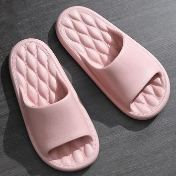Platforma groasa Papuci de Culoare Solidă de Vară Nor Slide-uri Non Slip Interior Acasă Sandale EVA Moale Pantofi Plat pentru Home Hotel 8
