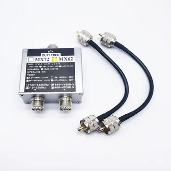 Portabil MX62 HF+UHF+VHF Duplex de Frecvență Diferite Stație de Tranzit Sunca Antena Combiner pentru FT857D FT911 ATAS-120A 16