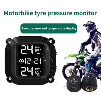 Presiunea în anvelope Detector Ecran LCD Wireless în timp Real de Monitorizare Motocicleta TPMS a Presiunii în Anvelope Sistemul de Monitorizare pentru Moto 14