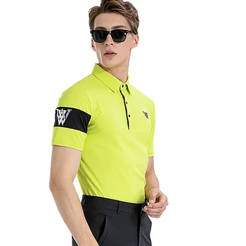 Primavara-Vara Noi Bărbați Îmbrăcăminte pentru Golf Tricou în aer liber Uscare Rapidă Maneca Scurta tricou Casual, Respirabil Tricou POLO Golf de Top 17