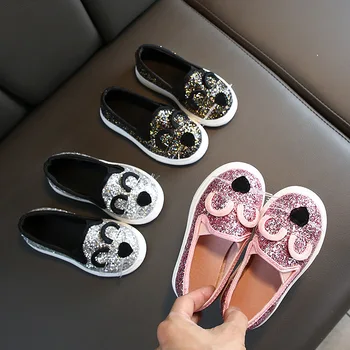 Primăvara 2021 Noi Fete Singure Pantofi versiunea coreeană a copiilor pisica moale cu talpi de pantofi casual pantofi pentru copii elevii de pantofi de Agrement 21
