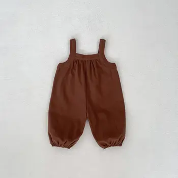 Primăvara Stil Nou De Îmbrăcăminte Pentru Copii Pentru Băieți Și Fete Brodate Bretele Pantaloni Lungi Salopeta 21