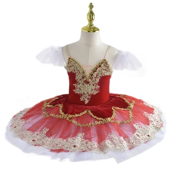 Profesionale de Rosii Profesionale Fusta de Balet Pentru Fete White Swan Copilul cu Paiete, Costume de Dans rochie de balet tutu fusta rochie de femei 17