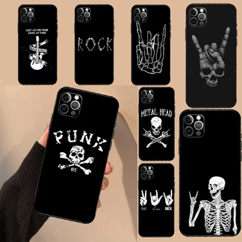 Punk Rock Funda Pentru iPhone 15 14 13 12 11 Pro Mini Max 7 8 14 Plus SE 2020 2022 XS Max X XR Caz de Telefon 1