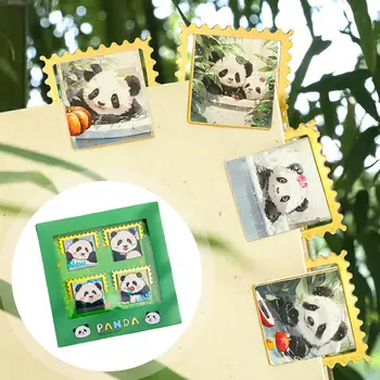 Rafinat De Metal Marcaje Stil Chinezesc Metal Marcaje 4 Unic Panda Imprimare De Colecție Usoare Profesor Cadouri Student 3