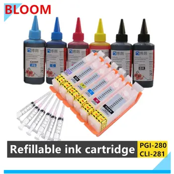 refill kit ink pentru IGP 280 CLI 281 cartuș de cerneală Pentru CANON TS8120 TS8220 TS8320 TS9120 printer IGP-480 Permanent cip