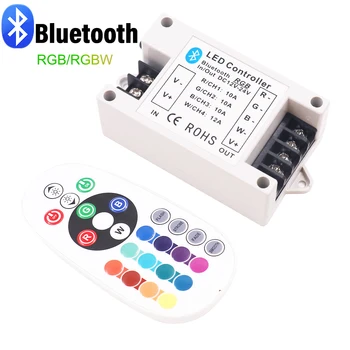 RGB/ RGBW Bluetooth LED-uri Controler 30A 360W/ 42A pentru DC12-24V RGB LED Strip Lumina BT Controler RGB Cu 24Key IR Control de la Distanță 6