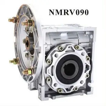 RV90 Worm Gear Reductor NMRV090 19mm 24mm 28mm Arborelui de Intrare 7.5:1-100: 1 Raport de transmisie Worm cutie de Viteze Pentru 0.55 KW-Motor 4KW RV090 17