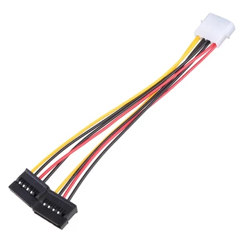 Sata, 2 IDE 4Pin Adaptor de Alimentare Cablu Convertor de la 1 la 2 Multi-Scop Cablu Sata 15