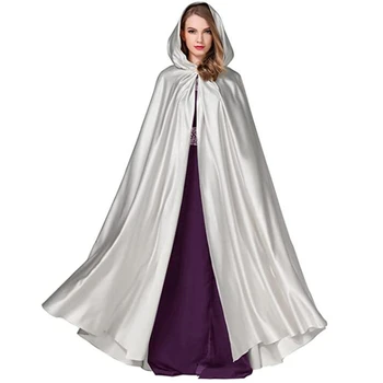 Satin Masca Mantie Doamnelor Costum De Halloween Manta De Nunta Vrăjitoare Medieval Printesa Adult Negru Vampir Mantie Medieval Cosplay 19