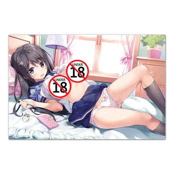 Scoala Fata de Adult Anime Imagine de Frumusete Postere si Printuri, Canvas Tablouri de Arta de Perete pentru Home Decor Cameră 9