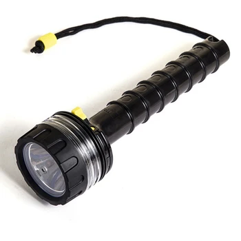 Scuba, Scufundări Adânc de Lumină Profesional Puternic Lanterna Subacvatica cu LED-uri Impermeabil Scafandru Negru Lumina 8