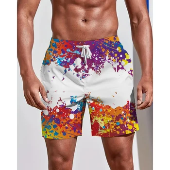 Sezoane de vara Redare pantaloni Scurți Graffiti 3D de Imprimare pentru Bărbați Pantaloni de Plajă Înot Confortabil Uscare Rapida Moda Tineretului Liber Bărbați 7