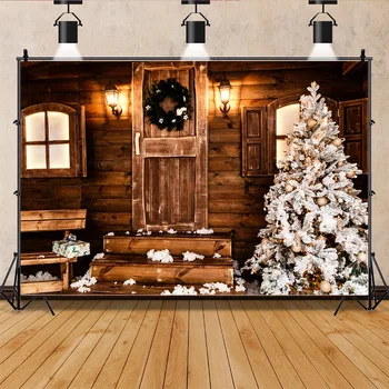 SHUOZHIKE Decorațiuni de Crăciun Fundaluri de Fotografie, Camera de zi Ornament Ziua de nastere Fata de Magazin Photo Studio Background QS-35
