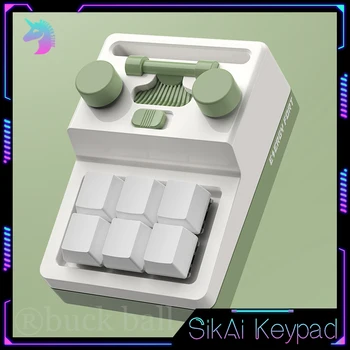 SikAi Retro Scris Numărul Tastatura Bluetooth Tastaturi Wireless Modul 3 6keys Portabil Mecanice Tastatura Personaliza Numărul de Tastatura 5
