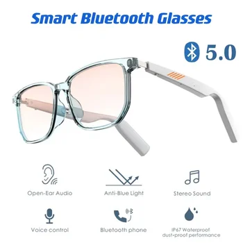 Smart 3D Anti-Albastru Comandă Vocală Ochelari Wireless Bluetooth ochelari de Soare apeluri Hands-Free TWS Muzica Video Impermeabil Ochelari de vedere 21